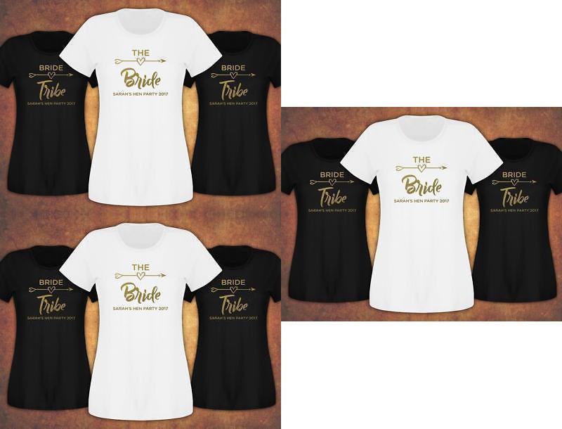 Bride Tribe Letter Print Short Sleeve T Shirt For Women Breathable Fashion Casual Wear