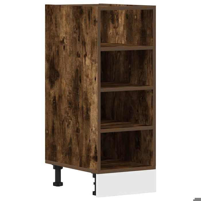 VidaXL Meuble bas "Riga" Chêne fumé 30 x 44,5 x 81,5 cm Bois d'ingénierie 854197