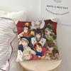 H-Hetalia Axis Powers Kissenbezug Quadratischer Kissenbezug 3D Weich Plüsch Dekokissenbezug Wohnzimmer Sofa Schlafzimmer Heimzimmer Bett