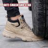 Work Boots Indestructible Safety Shoes Men Steel Toe Shoes Puncture-Proof Sneakers Men Non Slip Work Shoes Male Tactical Boots