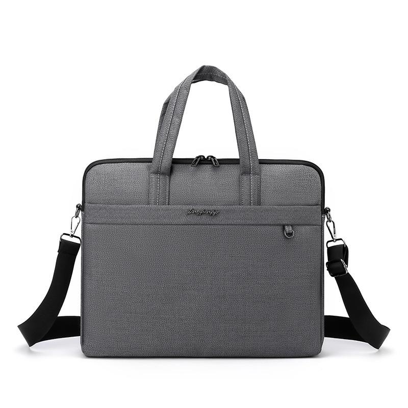 

TS JYL laptop bag,Factory Direct Business Casual Laptop Bag Large Handheld File Shoulder Crossbody Briefcase OneSize серый