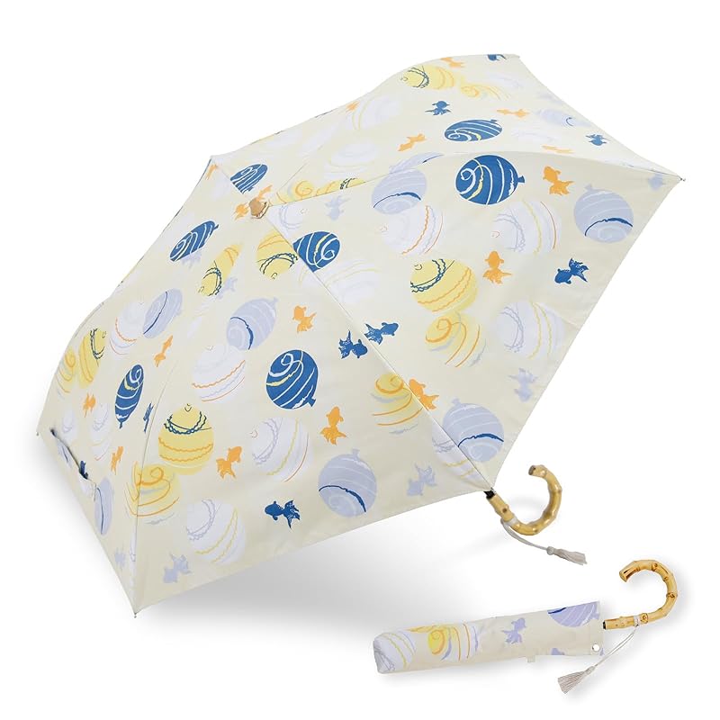 

Ogawa parasol folding umbrella ladies Japanese pattern water balloon 2-tier folding For both rain and shine umbrella Shading rate UV cut 99.9% heat