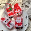 Acrylic Red Cap Claw Clip Cartoon Snowman Hairpin Personalized Christmas Hair Claw  Woman