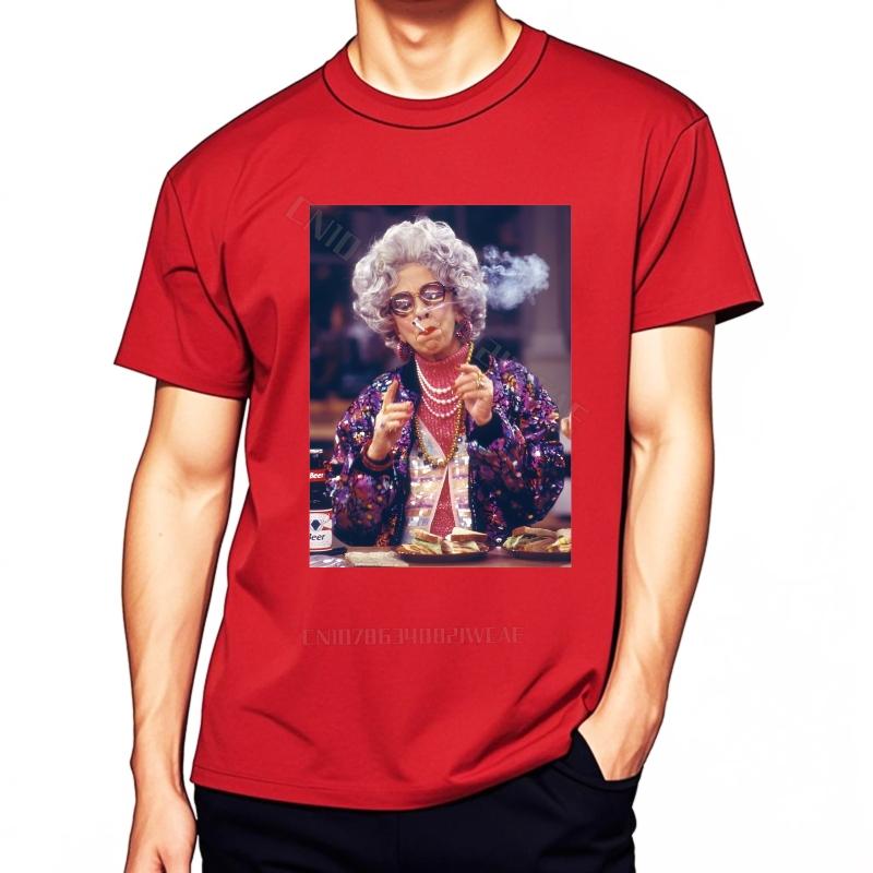 Tee Shirt Summer Mens Tshirt Old Woman Eating Food Brand Oversized Tshirt Trendy Brand Vintage Tshirt