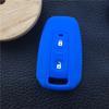 ZAD Silicone Rubber Car Key Case Cover Set Skin for TATA Vista Manza Indica CV4490 Car Accessories 2 Buttons Key Protection Fob