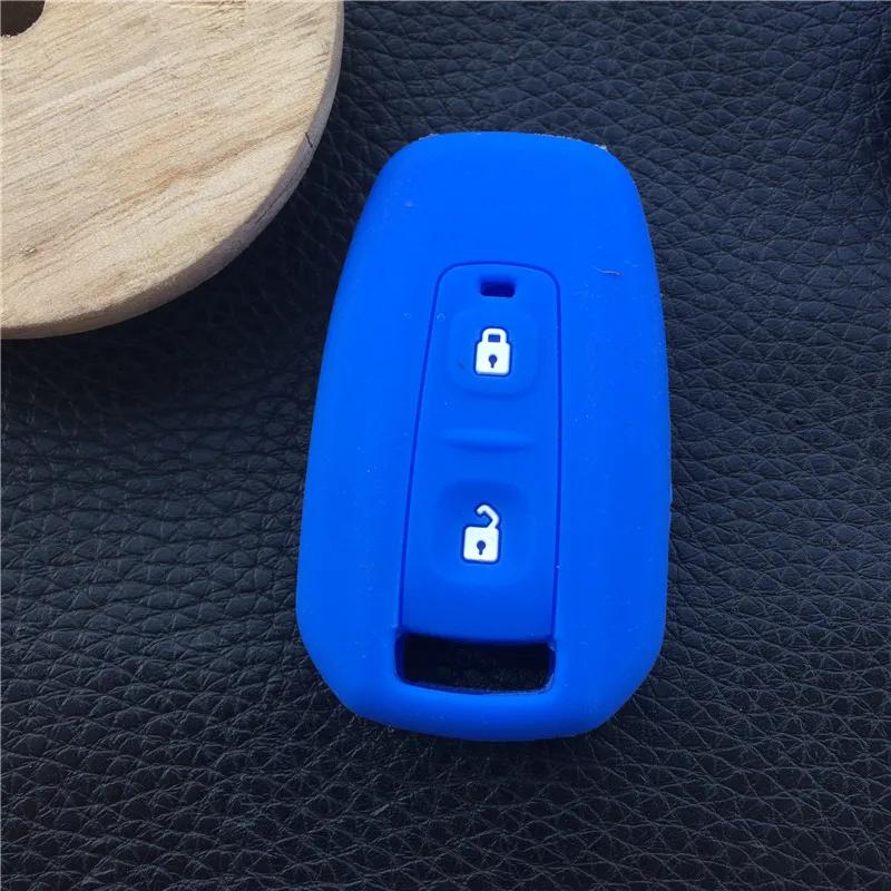 ZAD Silicone Rubber Car Key Case Cover Set Skin for TATA Vista Manza Indica CV4490 Car Accessories 2 Buttons Key Protection Fob