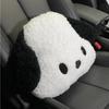 Car Headrest & Lumbar Support Seat Cushion Adorable Black & White Dog Pattern, Comfortable & Durable Accessories Pillow