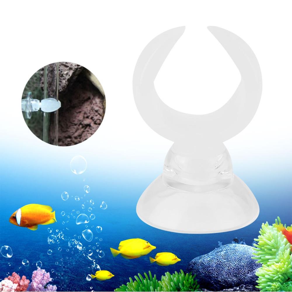 White Aquarium Suction Cup Clips Inner Diameter 17.6mm Inner Diameter 14.6mm Fish Tank Hose Clamps Easy Release