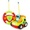Jakmean Cartoon Remote Control Car Police Car With Colorful Lights And Music For Kids