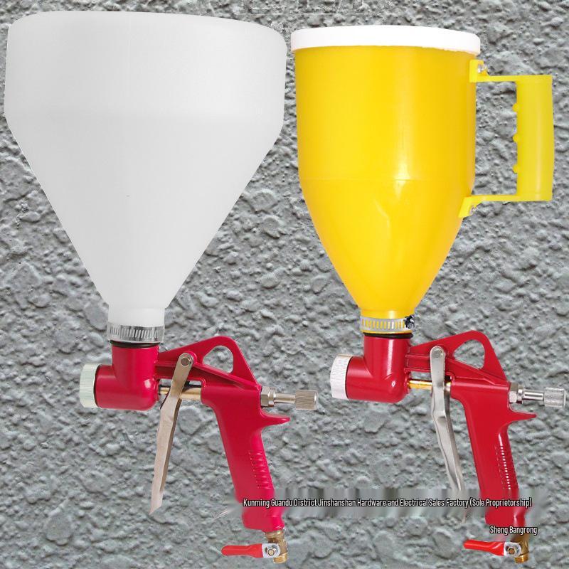Elastic Texture King 3L Red Spray Gun for Exterior Wall Paint and Cement Mortar