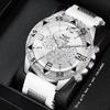 Silicone Strap Watch Fashion Casual Trend Men'S Quartz Watch Large Dial Business Men'S Watch