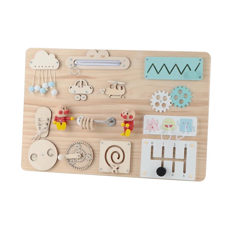 Beschäftigungsbrett DIY Uhr Spielzeug Baby Sensorisch Montessori Sensorikspielzeug Busyboard Kognitives Aktivitätsbrett Zubehör Teil Für Kinder