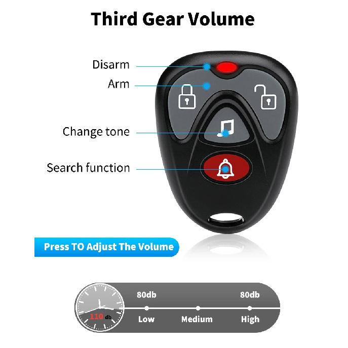 Wsdcam Vibration Motorcycle Alarm Waterproof Bicycle Burglar Alarm with Remote Control Anti Lost Security Sensor