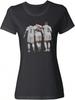 Homenagem ao Trio de Madrid - Camiseta de Gola Redonda Feminina para Fãs de Vini Bellingham Mbappe(1)