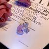 Elegant Pink Bow Ring: Adjustable Luxury Fashion Accessory for Women