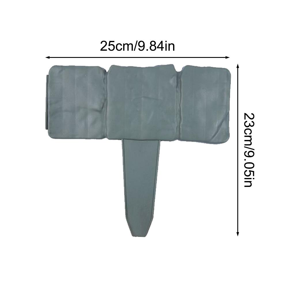 10/20pcs Garden Fence Imitation Stone Plant Support Stake Outdoor Edging Decorative Border DIY Lawn Yard Landscape Plant Fence