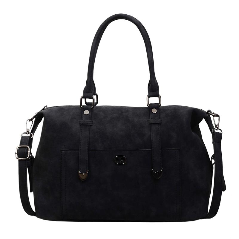 Retro Washed Faux Leather Bost Bag - Women's Casual Top-handle Handbag, Detachable Strap Crossbody Tote for Daily Use