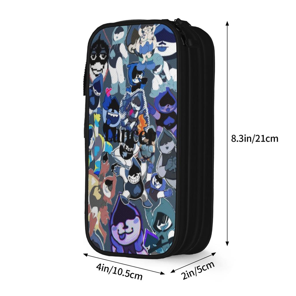 Lancer Face Pen Box Double Layer Large Capacity School Accessories Pencil Bag Amazing Gift