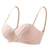 Strapless Lingerie Women's Gathering Bra Anti-slip Retractable Breasts Anti-lowering Bra Push Up Bra