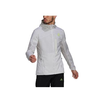 Marathon běžecká bunda s kapucí pánské svrchní oblečení bílá HA0251