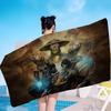 Video Game M-Mortal Kombat Microfiber Blanket Quick Drying Beach Towels Oversized Printing Super Absorbent Pool Towel Blanket