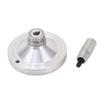 Hand Wheel Crank Handwheel Aluminum Alloy 0‑1mm Scale 80mm Diameter with Shank for 210 8x16 220x400 220x600 220x750