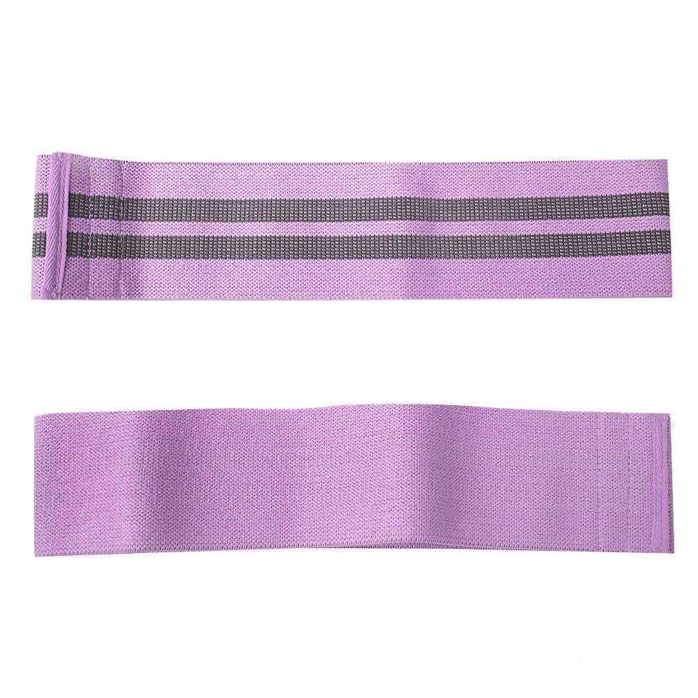 Unisex Anti-Rutsch Hüft-Widerstandsband Schleife Kreis Fitnessstudio Yoga Fitness Übung (Lila S)