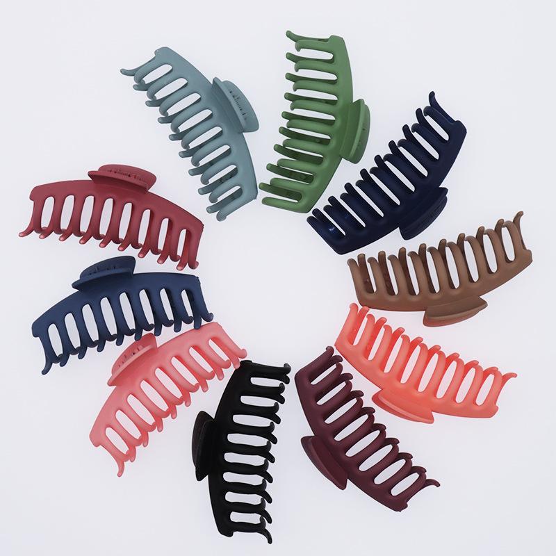 New Large Size Hair Claws for Women Claw Clip Korean Headdress Soild Color Crab Hair Clip Hairpin Fashion Hair Accessories