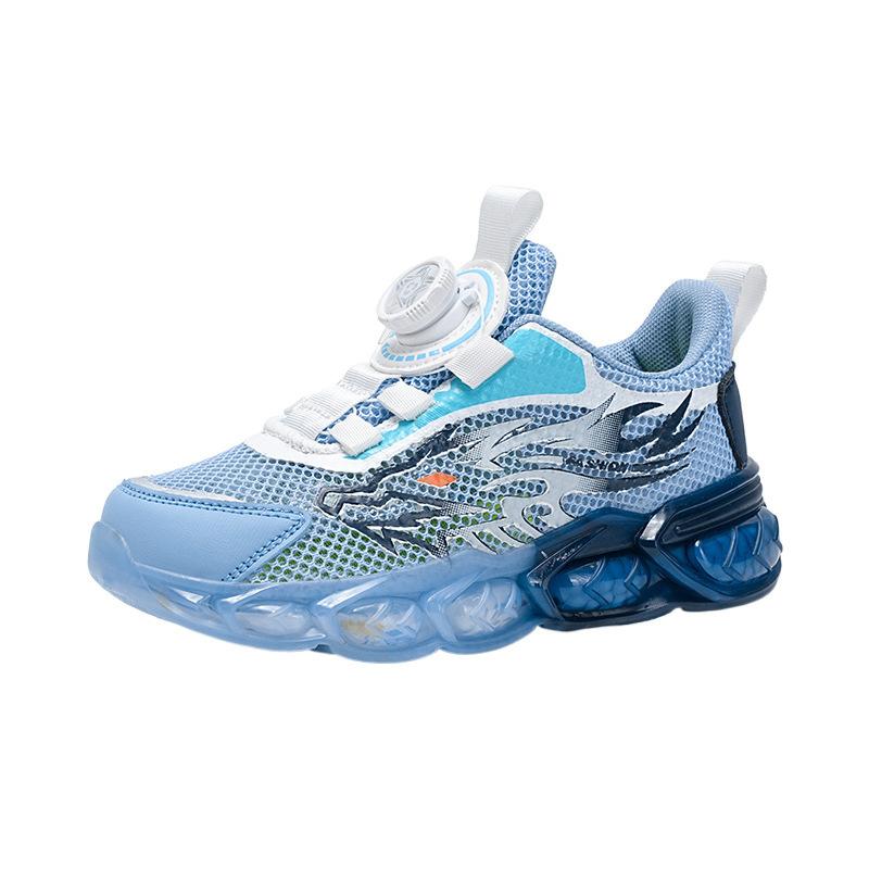 Children's Sports Shoes Year of the Dragon Four Seasons Boys' Shoes Breathable Mesh New Lightweight Soft Leather Slow Shock Foreign Trade