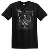 Screaming Woman Graphic T Shirt Distressed Art W/ Antlers Horror Tee