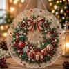 Kit Pittura Perle di Natale 3D Artigianato Fai da Te Catena Metallica Decorazione Pendente Festiva per Finestra e Parete