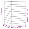 VidaXL Panier à linge blanc 44x44x66 cm bois massif de pin 832318