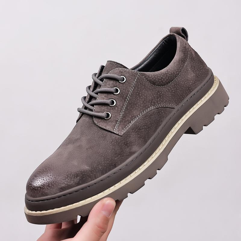Men Soft Leather Outdoor Sneakers Fashion Casual Shoes Male Anti-slip Wearable Walking  Shoes High Quality Men Work Oxford Shoes