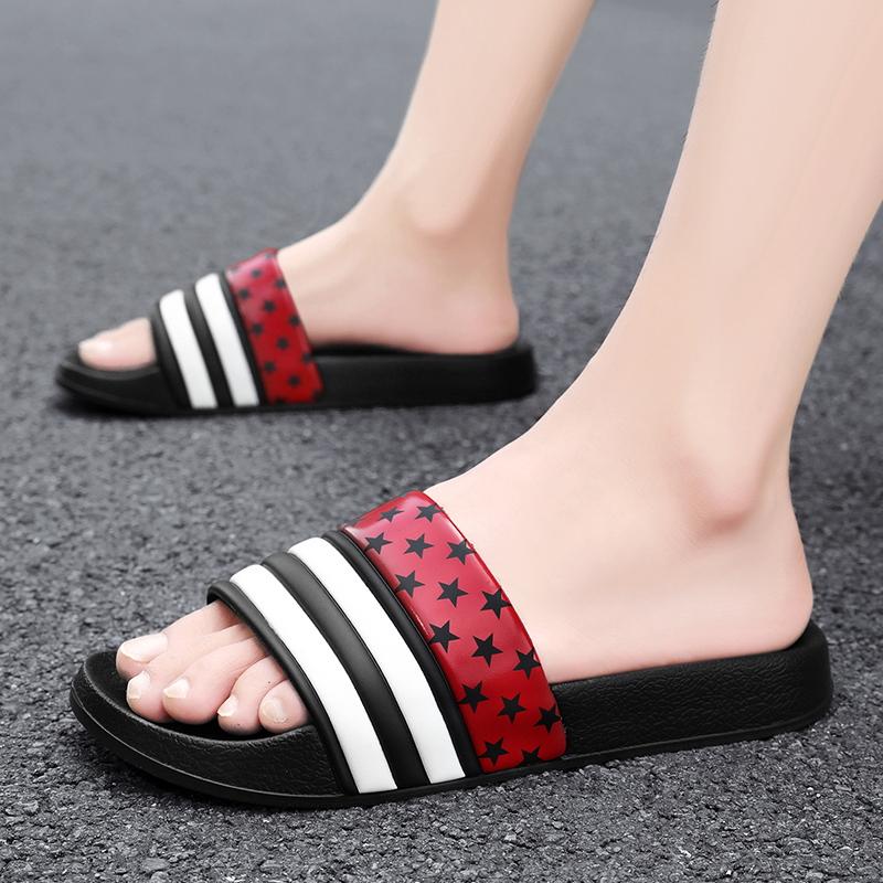 Fashion 2024 New Men's Designer Summer Striped Flat Sandals Fashion Non-slip Outdoor Beach Leisure Sports Sandals Plus Size 39-48