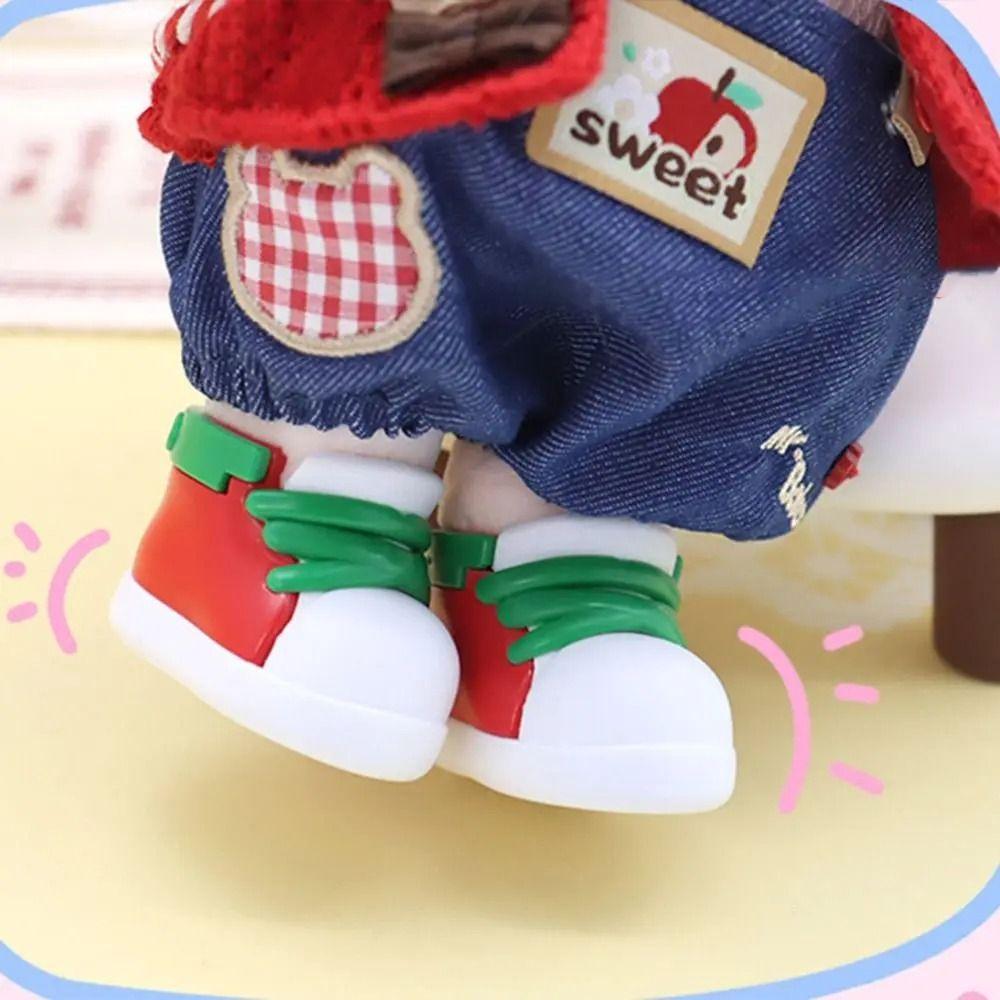 PVC 20cm Cotton Doll Shoe 4.2cm Mini Doll Shoes Hand-made Doll Sneakers  Children Toys