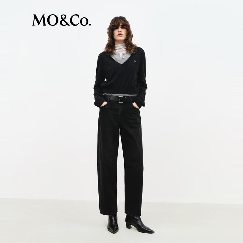 MO&Co. Women's Cropped Low-Waist Denim Jeans