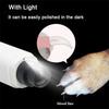 Electric Dog Nail Clippers for Dog Nail Grinders Rechargeable USB Charging LED Light Pet Cat Paws Nail Grooming Supplies