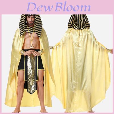 Egyptský faraon Cos kostým pro dospělé Perfektní pro Halloweenskou párty Materiál z polyesterových vláken