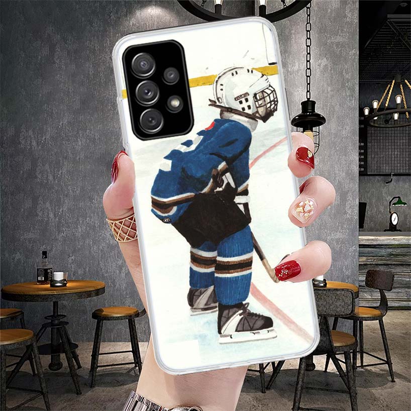 Ice Hockey Rink Sport Phone Case For Samsung Galaxy A13 A14 A15 A16 A17 A53 A54 A55 A56 A57 A33 A34 A35 A36 A37 A23 A24 A25 A26