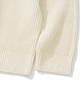 Knitted [Knitted X Fashion Planet] Cotton Waffle Round Cardigan Cream