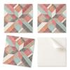 Set of Self-Adhesive PVC Tiles Geometric In Colorful Shapes 20x20x20 Cm