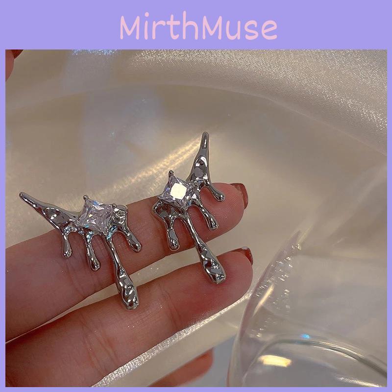 Earrings Teardrop Elegant Asymmetric Creative Geometric Design Women For