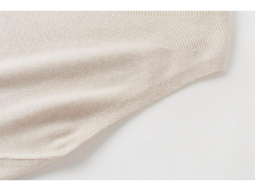 100% Pure Cashmere Women's Sleeveless V-Neck Cardigan, Inner Mongolia Wool Knit Vest