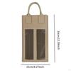 2 Bottles Wine Gift Bag Bottle Felt Tote for Valentines Wedding Birthday