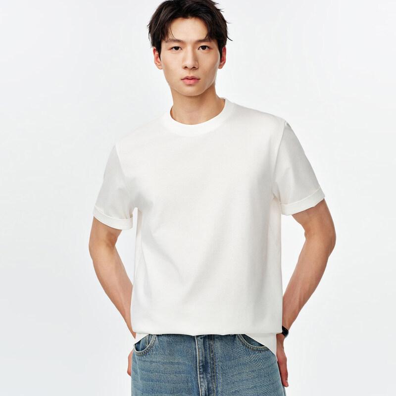 Men s Silk Blend Loose Fit Short Sleeve T-Shirt XL