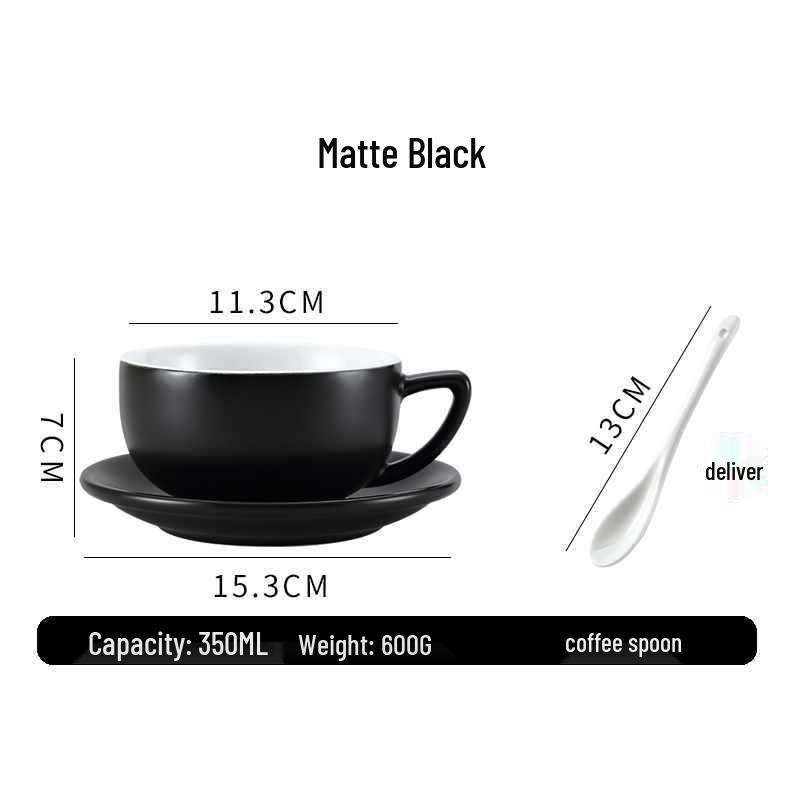 European Ceramic Coffee Set: Professional Latte Art, Cappuccino & Sawada Cups