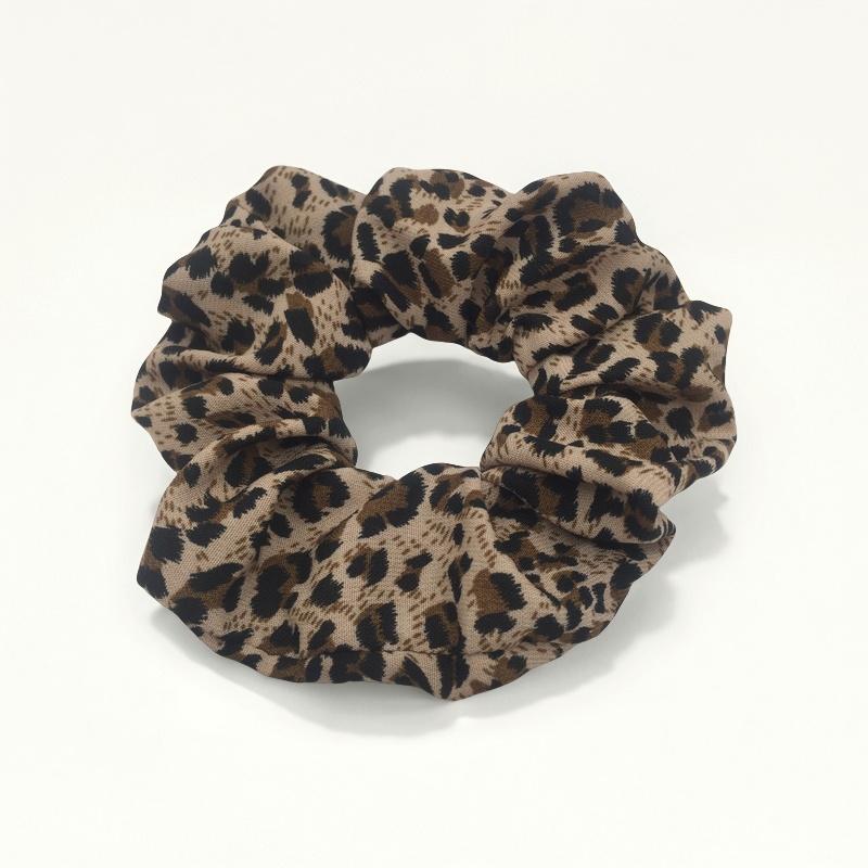Leopard Print Scrunchies Hair Tie Hair Rope High Elasticity Elastic Hair Band Ponytail Holder Elegant Women Hair Accessories