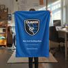 1Pc San Jose Earthquakes Print Flannel Blanket High Quality Warm Comfortable Cover for All Seasons Perfect for Gifts Home Decor