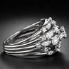 Cao Shi Creative Zircon Ring with Colorful Gemstones - European & American Style