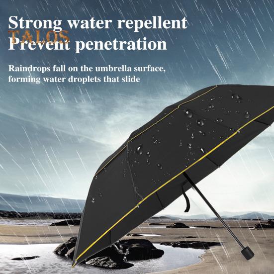 Parapluie pliant extra large à double auvent, protection UV et coupe-vent avec bandes réfléchissantes, 10 baleines, imperméable, pour le soleil et la pluie